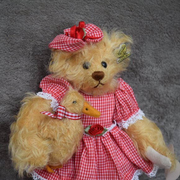 Vintage Annette Funicello Mohair Bear Frankie And Drake With COA And Tags - Picture 6 of 11